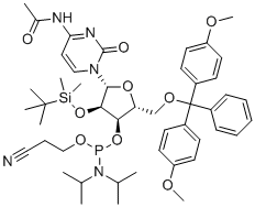 CAS 登录号：237060-94-5, 5'-O-DMT-2'-O-TBDMS-N4-乙酰基-L-胞苷3'-CE亚磷酰胺