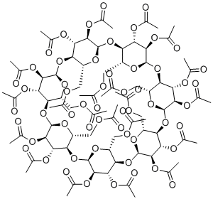 structure of CAS# 23739-88-0, Peracetylated beta-cyclodextrin