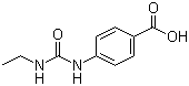 1-(4-羧基苯基)-3-乙基脲分子结构 (CAS 23754-41-8)