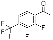 1-[2,3-二氟-4-(三氟甲基)苯基]乙酮分子结构 (CAS 237761-82-9)