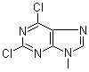 structure of CAS# 2382-10-7, 2,6-二氯-9-甲基嘌呤