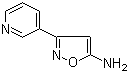 structure of CAS# 23821-38-7, 3-(3-Pyridinyl)-5-isoxazolamine