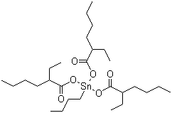structure of CAS# 23850-94-4, Butyltin tris(2-ethylhexanoate)