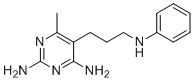 CAS 登录号：2387-89-5, 5-(3-苯胺基丙基)-6-甲基-2,4-嘧啶二胺