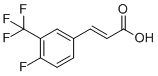 4-氟-3-(三氟甲基)肉桂酸分子结构 (CAS 239463-90-2)