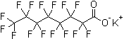 全氟辛酸钾分子结构 (CAS 2395-00-8)
