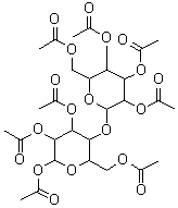 3',4,4',5,5',6-六羟基-3,6'-氧基二[四氢-2H-吡喃-2-甲醇]八乙酸酯分子结构 (CAS 23973-20-8)