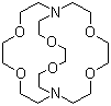 structure of CAS# 23978-09-8, 4,7,13,16,21,24-六氧-1,10-二氮双环[8.8.8]二十六烷