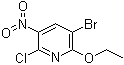 structure of CAS# 239791-63-0, 3-溴-6-氯-2-乙氧基-5-硝基吡啶