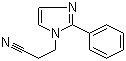 structure of CAS# 23996-12-5, 3-(2-Phenyl-1H-imidazol-1-yl)propanenitrile