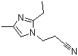 structure of CAS# 23996-25-0, 2-Ethyl-4-methyl-1H-imidazole-1-propanenitrile