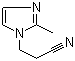 structure of CAS# 23996-55-6, 3-(2-Methyl-1H-imidazol-1-yl)propanenitrile