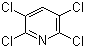structure of CAS# 2402-79-1, 2,3,5,6-四氯吡啶