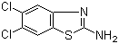 2-氨基-5,6-二氯苯并噻唑分子结构 (CAS 24072-75-1)