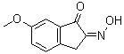 structure of CAS# 24077-98-3, 2-(Hydroxyimino)-6-methoxy-2,3-dihydro-1H-inden-1-one
