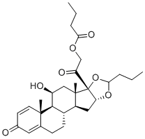 structure of CAS# 2408495-96-3, Budesonide 21-Butyrate Impurity