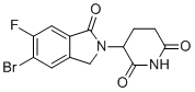 structure of CAS# 2409005-96-3, 3-(5-Bromo-6-fluoro-1-oxoisoindolin-2-yl)piperidine-2,6-dione