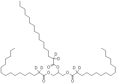 CAS 登录号：241157-06-2, 十六烷-2,2-d<sub>2</sub>酸甘油酯