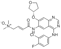 CAS # 2413212-11-8, Afatinib Impurity N-Oxide, (S,E)-4-((4-((3-chloro-4-fluorophenyl)amino)-7-((tetrahydrofuran-3-yl)oxy)quinazolin-6-yl)amino)-N,N-dimethyl-4-oxobut-2-en-1-amine oxide