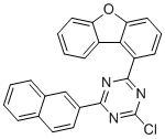 CAS 登录号：2418528-30-8, 2-氯-4-二苯并呋喃-1-基-6-萘-2-基-1,3,5-三嗪