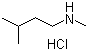 structure of CAS# 2419-59-2, N-(3-Methylbutyl)-N-methylamine hydrochloride