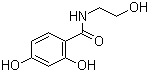 2,4-二羟基-N-(2-羟乙基)苯甲酰胺分子结构 (CAS 24207-41-8)