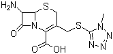 structure of CAS# 24209-38-9, 7-Amino-3-(1-methyltetrazol-5-ylthiomethyl)-3-cephem-4-carboxylic acid