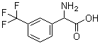 alpha-Amino-3-(trifluoromethyl)benzeneacetic acid molecular structure (CAS 242475-26-9)