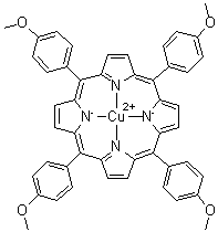 (5,10,15,20-Tetrakis(4-methoxyphenyl)porphyrinato)copper molecular structure (CAS 24249-30-7)