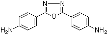 structure of CAS# 2425-95-8, 2,5-Bis(4-aminophenyl)-1,3,4-oxadiazole