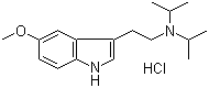 structure of CAS# 2426-63-3, 5-Methoxy-N,N-diisopropyltryptamine hydrochloride