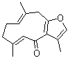 CAS 登录号：24268-41-5, 莪术环二烯酮