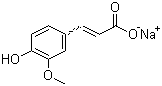 Sodium ferulic molecular structure (CAS 24276-84-4)