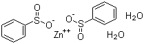 Zinc benzenesulfinate dihydrate molecular structure (CAS 24308-84-7)