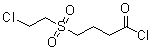 4-[(2-Chloroethyl)sulfonyl]butanoyl chloride molecular structure (CAS 24352-85-0)