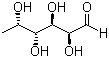 L-(-)-Fucose molecular structure (CAS 2438-80-4)