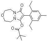 Pinoxaden molecular structure (CAS 243973-20-8)
