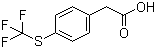 4-(Trifluoromethylthio)phenylacetic acid molecular structure (CAS 243977-23-3)