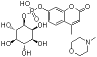 CAS # 244145-23-1, myo-Inositol 1-(4-methyl-2-oxo-2H-1-benzopyran-7-yl hydrogen phosphate) compd. with 4-methylmorpholine