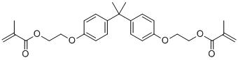 structure of CAS# 24448-20-2, Bisphenol A bis(2-hydroxyethyl ether) dimethacrylate
