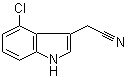 structure of CAS# 2447-15-6, (4-氯-1H-吲哚-3-基)乙腈