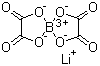 structure of CAS# 244761-29-3, Lithium bis(oxalate)borate