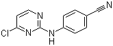 4-[(4-Chloro-2-pyrimidinyl)amino]benzonitrile molecular structure (CAS 244768-32-9)