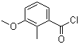 structure of CAS# 24487-91-0, 2-Methyl-3-methoxybenzoyl chloride