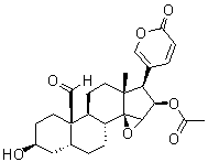 19-氧代华蟾毒精分子结构 (CAS 24512-59-2)