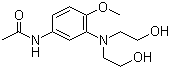 4-Acetylamino-2-(bis(2-hydroxyethyl)amino)anisole molecular structure (CAS 24530-67-4)
