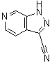 structure of CAS# 245325-34-2, 1H-Pyrazolo[3,4-c]pyridine-3-carbonitrile