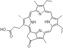 structure of CAS# 24533-72-0, Pyropheophorbide-alpha