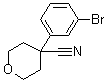 CAS # 245439-36-5, 4-(3-Bromophenyl)tetrahydro-2H-pyran-4-carbonitrile, Tetrahydro-4-(3-bromophenyl)-2H-pyran-4-nitrile