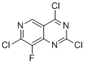 structure of CAS# 2454396-80-4, 2,4,7-三氯-8-氟吡啶并[4,3-d]嘧啶